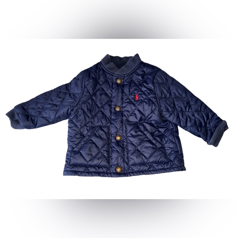 Ralph Lauren Kids Quilted Jacket in Deep Blue 9 months